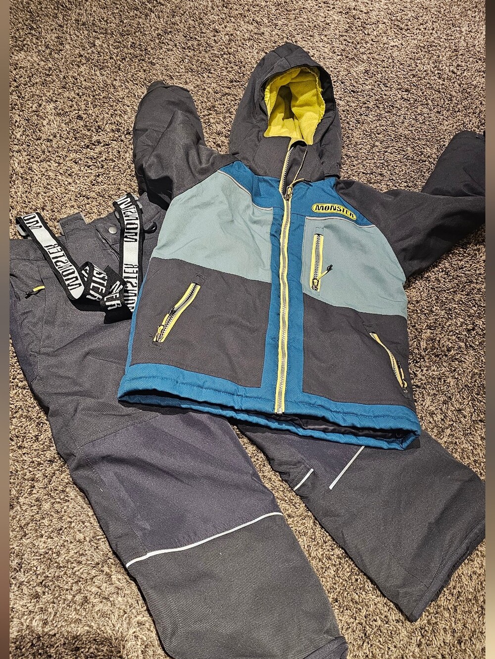 Two-Piece Jacket and Pants Snow Set. Pants Is Almost New